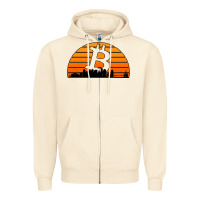 Sandshell bitcoin new orleans retro sunset Zipper Hoodie - Jasminsmagicworld
