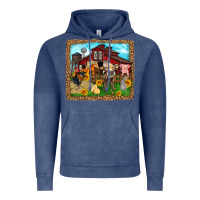Vintage Denim farm life Vintage Hoodie - Zillion Design Studio