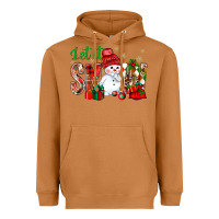 Meerkat let it snow with snowman Heavyweight Hoodie - NancyCooperArtShop