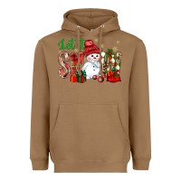 Toasted Coconut let it snow with snowman Heavyweight Hoodie - NancyCooperArtShop