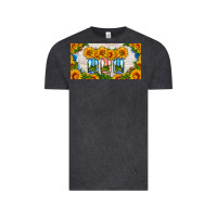 American Mason Jar Sunflower License Plate Vintage Tee | Teevron