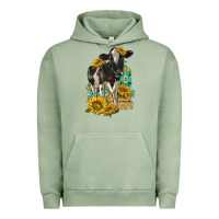 Sunflowers Cow Urban Hoodie | Teevron