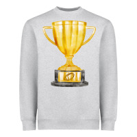 Heather Grey throphy cup Heavyweight Sweatshirt - FaDigitalArtStudio