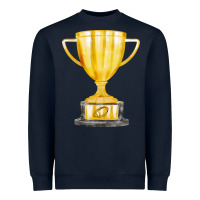 Navy throphy cup Heavyweight Sweatshirt - FaDigitalArtStudio