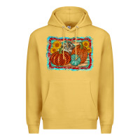 Antique Gold pumpkin sunflower Premium Hoodie - AdoDesignShop