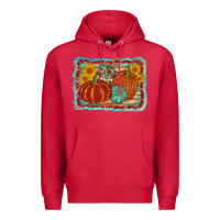 Cardinal pumpkin sunflower Premium Hoodie - AdoDesignShop