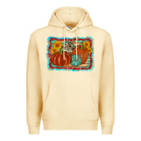 Pina Colada pumpkin sunflower Premium Hoodie - AdoDesignShop