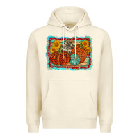 Sandshell pumpkin sunflower Premium Hoodie - AdoDesignShop