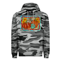 Slate Camo pumpkin sunflower Premium Hoodie - AdoDesignShop