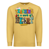 Antique Gold teaching is a work of heart Premium Sweatshirt - NancyCooperArtShop