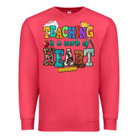 Cardinal teaching is a work of heart Premium Sweatshirt - NancyCooperArtShop
