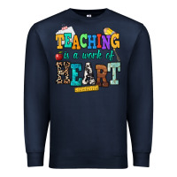 Navy teaching is a work of heart Premium Sweatshirt - NancyCooperArtShop