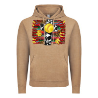 Vintage Coffee softball cross serape leopard background Vintage Hoodie - RanaPortraitStore