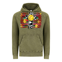 Vintage Olive softball cross serape leopard background Vintage Hoodie - RanaPortraitStore