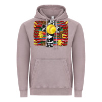 Vintage Zinc softball cross serape leopard background Vintage Hoodie - RanaPortraitStore