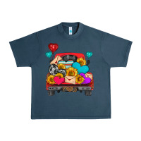 Midnight Navy western truck with heart Urban Heavy Tee - HRA Design Shop