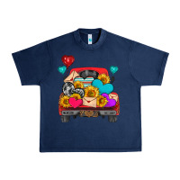 Navy western truck with heart Urban Heavy Tee - HRA Design Shop