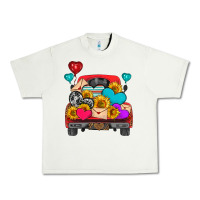 Pistachio western truck with heart Urban Heavy Tee - HRA Design Shop