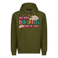 Army Green in my bookish girlie era Premium Hoodie - Artiststas