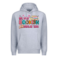 Heather Grey in my bookish girlie era Premium Hoodie - Artiststas