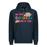 Navy in my bookish girlie era Premium Hoodie - Artiststas