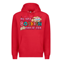 Red in my bookish girlie era Premium Hoodie - Artiststas
