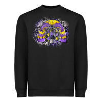 Black halloween rainbow Heavyweight Sweatshirt - CowhideDigitalArt