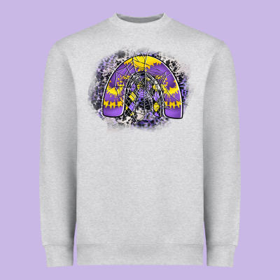 Halloween Rainbow Heavyweight Sweatshirt Designed By Cowhidedigitalart
