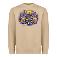 Mushroom halloween rainbow Heavyweight Sweatshirt - CowhideDigitalArt