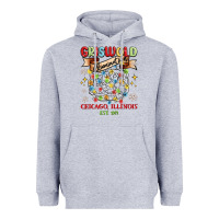 Heather Grey griswold illumination Heavyweight Hoodie - MaliasSmallBusiness