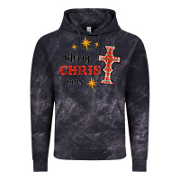 Cloud Black merry christmas cross Vintage Hoodie - RanaPortraitStore