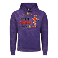 Cloud Purple merry christmas cross Vintage Hoodie - RanaPortraitStore