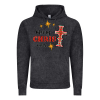 Vintage Black merry christmas cross Vintage Hoodie - RanaPortraitStore