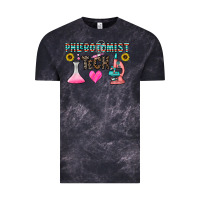 Cloud Black phlebotomist tech Vintage Tee - CowhideDigitalArt