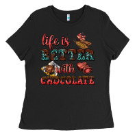 Black life is better with chocolate Ladies Tee - AdoDesignShop