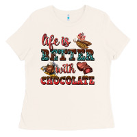 Bone life is better with chocolate Ladies Tee - AdoDesignShop