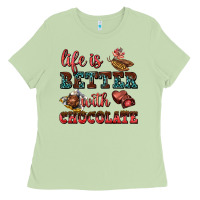Matcha life is better with chocolate Ladies Tee - AdoDesignShop