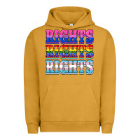 Pigment Peanut Butter Rights rights rights Urban Hoodie - NancyCooperArtShop