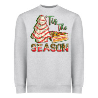 Heather Grey tis the season Heavyweight Sweatshirt - FaDigitalArtStudio