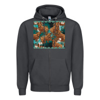 Smoke turquoises gemstones cowhide highlands cow Zipper Hoodie - BarkalooDesign