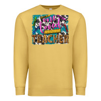 Antique Gold one loved teacher Premium Sweatshirt - NancyCooperArtShop