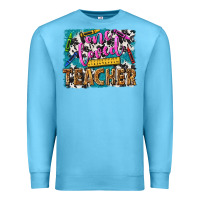 Ocean Blue one loved teacher Premium Sweatshirt - NancyCooperArtShop