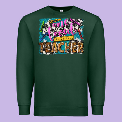 One Loved Teacher Premium Sweatshirt Designed By Nancycooperartshop