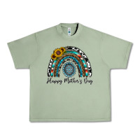 Oil Green happy mother's day rainbow Urban Heavy Tee - CowhideDigitalArt