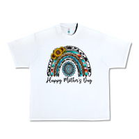White happy mother's day rainbow Urban Heavy Tee - CowhideDigitalArt