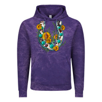 Cloud Purple cowhide sunflower horseshoe Vintage Hoodie - Zillion Design Studio