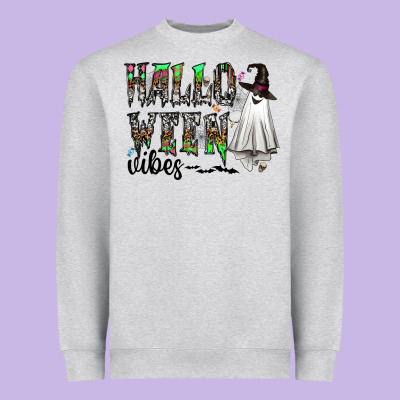 Halloween Vibes Heavyweight Sweatshirt Designed By Cowhidedigitalart
