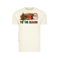 Vintage Arctic Tis The Season Christmas With Football And Santa Vintage Tee - FaDigitalArtStudio