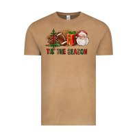 Vintage Camel Tis The Season Christmas With Football And Santa Vintage Tee - FaDigitalArtStudio