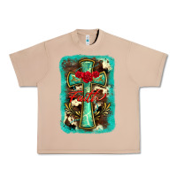 Burro cross faith background Urban Heavy Tee - BarkalooDesign